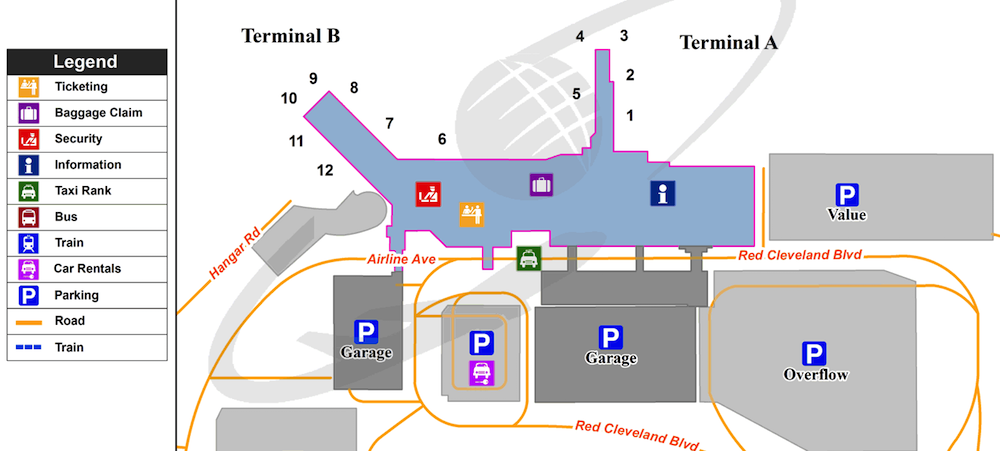 sanford airport map