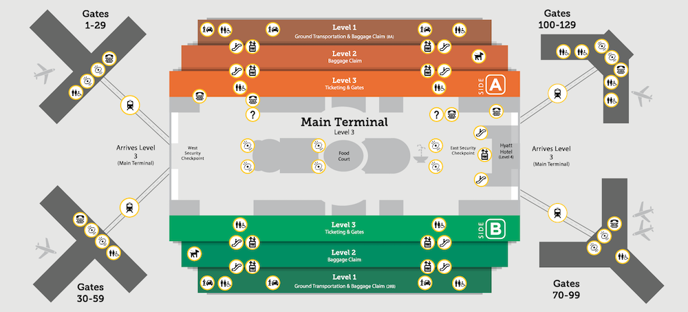 orlando airport map